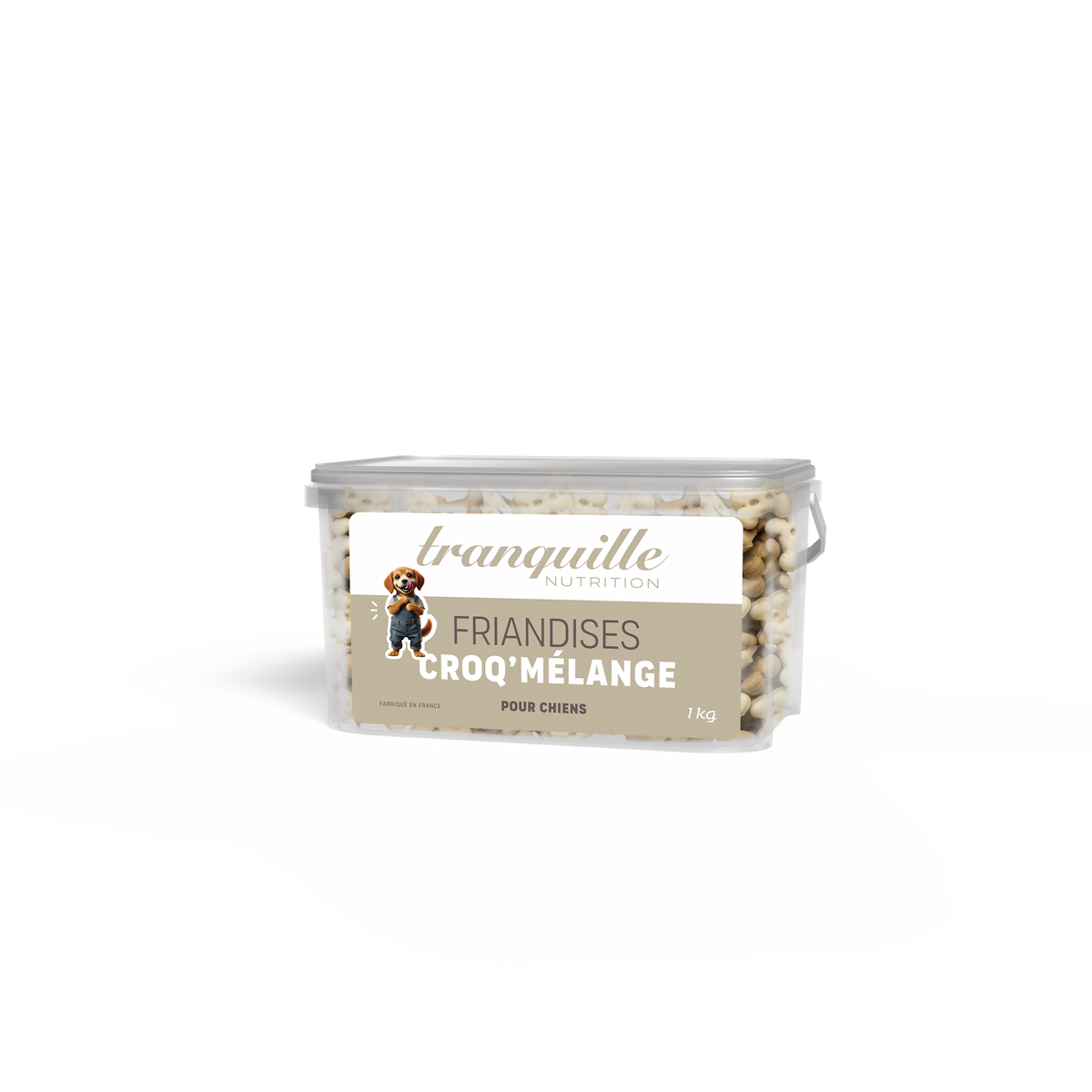 Mélange de biscuits croquants pour chien 1kg