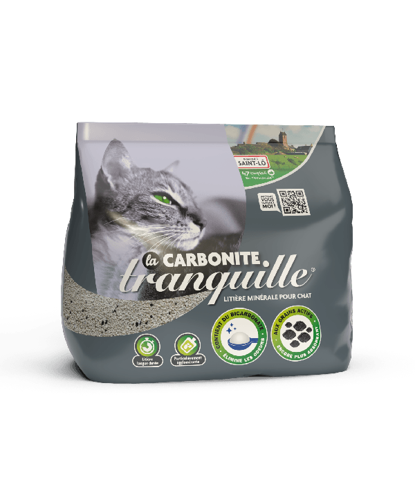 Litière tranquille Carbonite pour chat