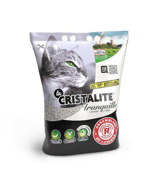 Litière tranquille cristalite pour chat