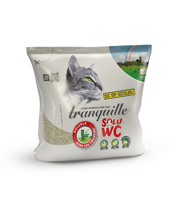 Litière tranquille solu wc pour chat