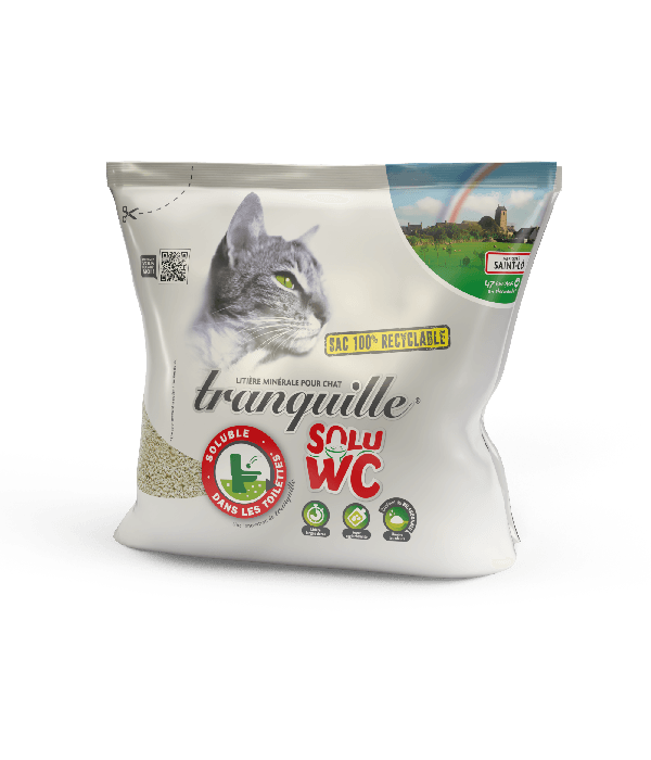 Litière tranquille solu wc pour chat