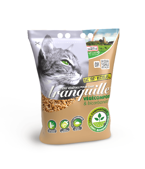 Litière tranquille vegecompost pour chat
