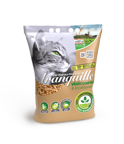 Litière tranquille vegecompost pour chat