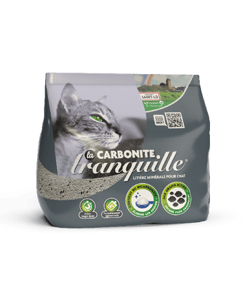 Litière tranquille Carbonite pour chat
